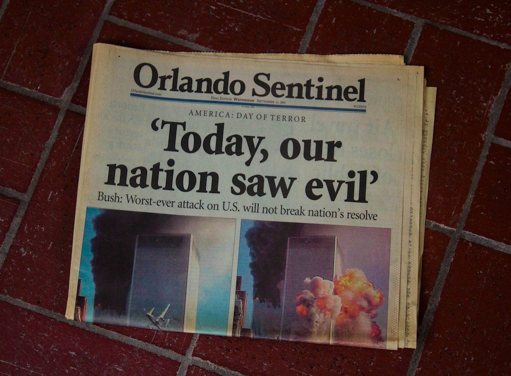 News Paper day after 9/11